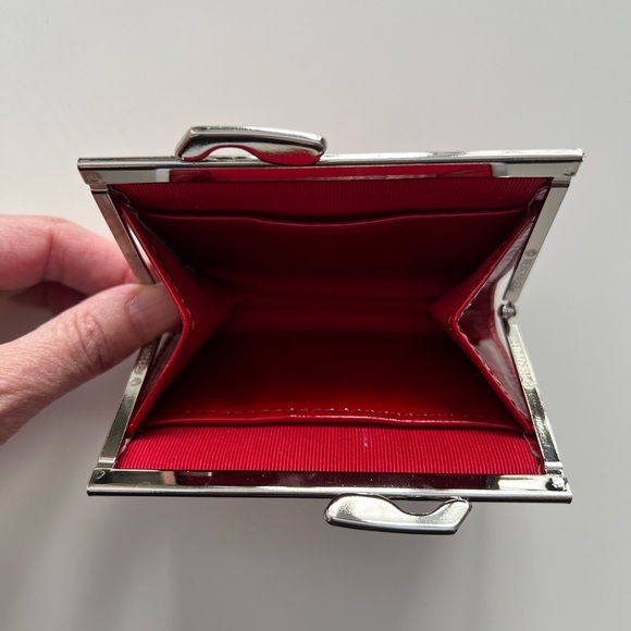 Abas Frame Coin Purse in Red - Picture 3 of 5